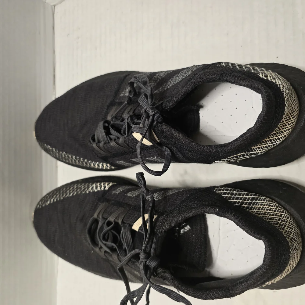 adidas Black and Gray‎ Athletic Shoes with Breathable Mesh and Lightweight Sole